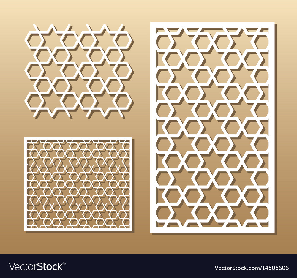 Laser cut panel Royalty Free Vector Image - VectorStock