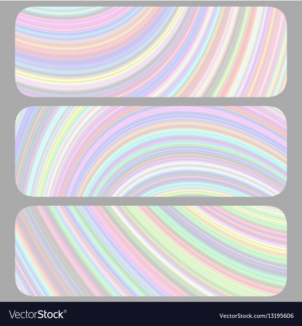 Set of light colored banner backgrounds Royalty Free Vector