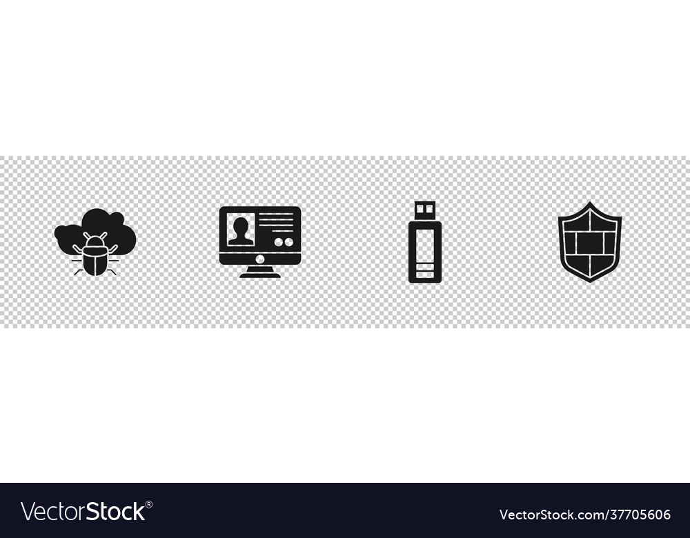 Set system bug on a cloud create account screen vector image Set system bug on a cloud create account screen