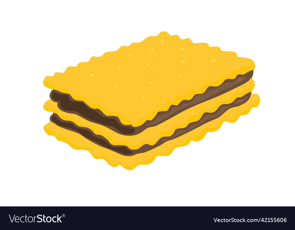 Slice of three layer honey cake