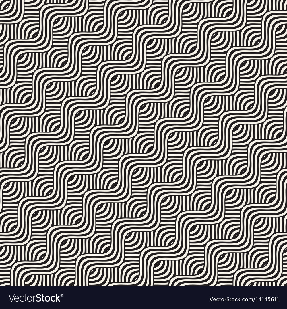Abstract geometric pattern with wavy lines