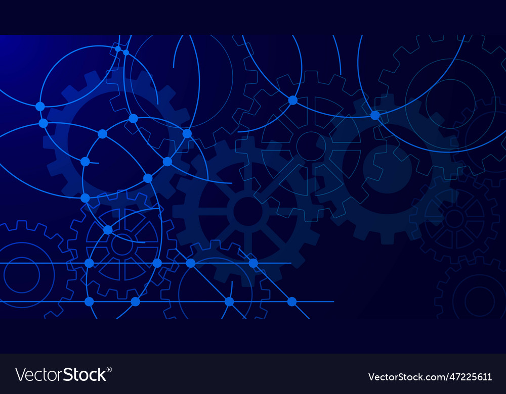 Big data visualization connection vector image Big data visualization connection