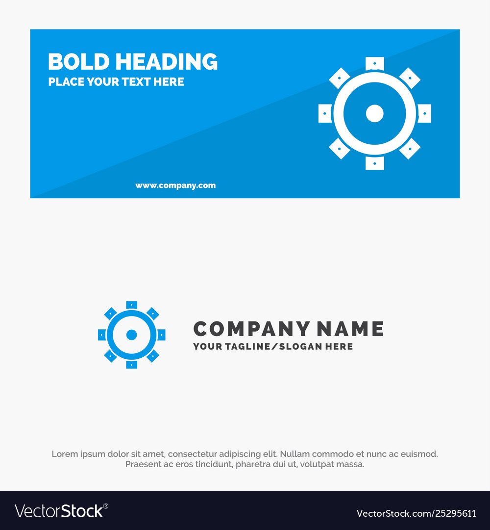Construction building setting solid icon website vector image Construction building setting solid icon website