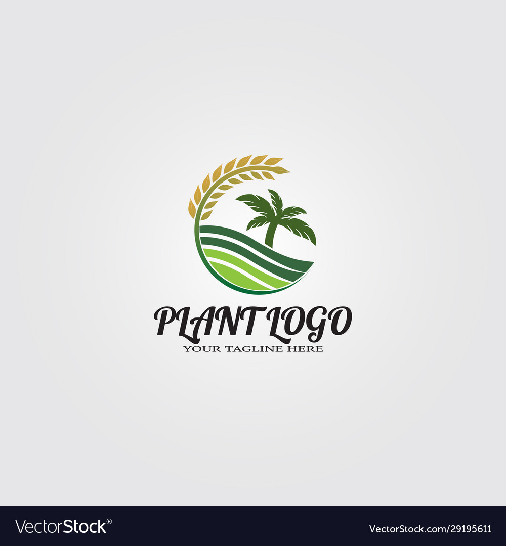 Farming logo template for business corporate