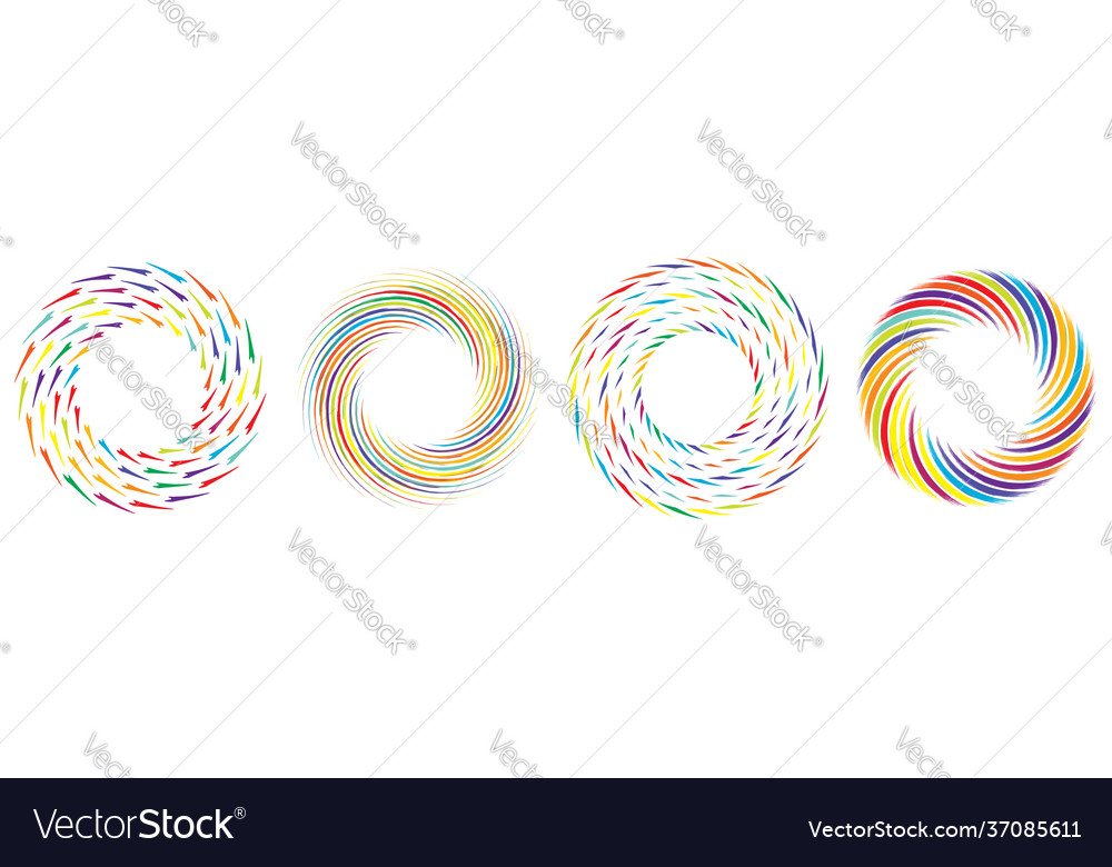 Geometric abstract circle circular element