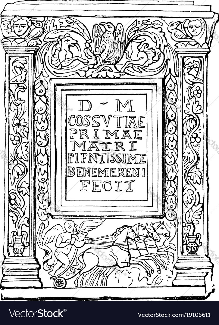 Roman engraving its a architecture columns
