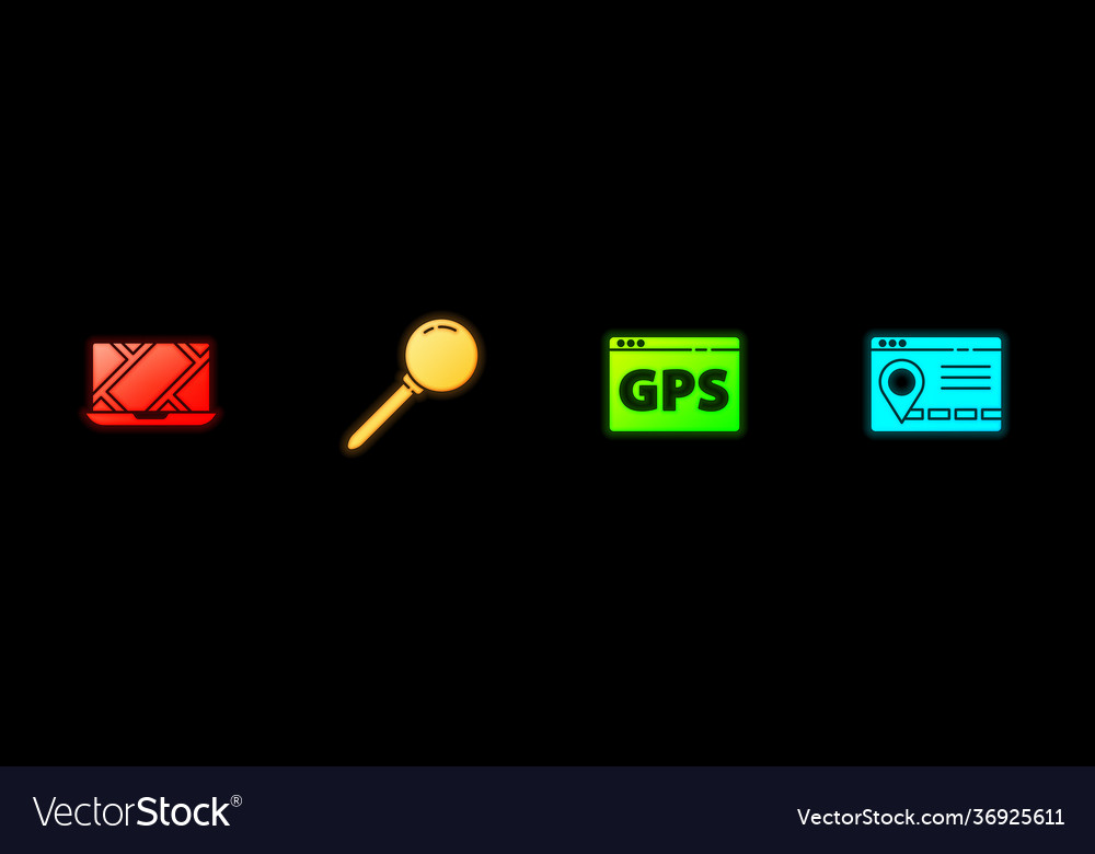 Set city map navigation push pin gps device vector image Set city map navigation push pin gps device