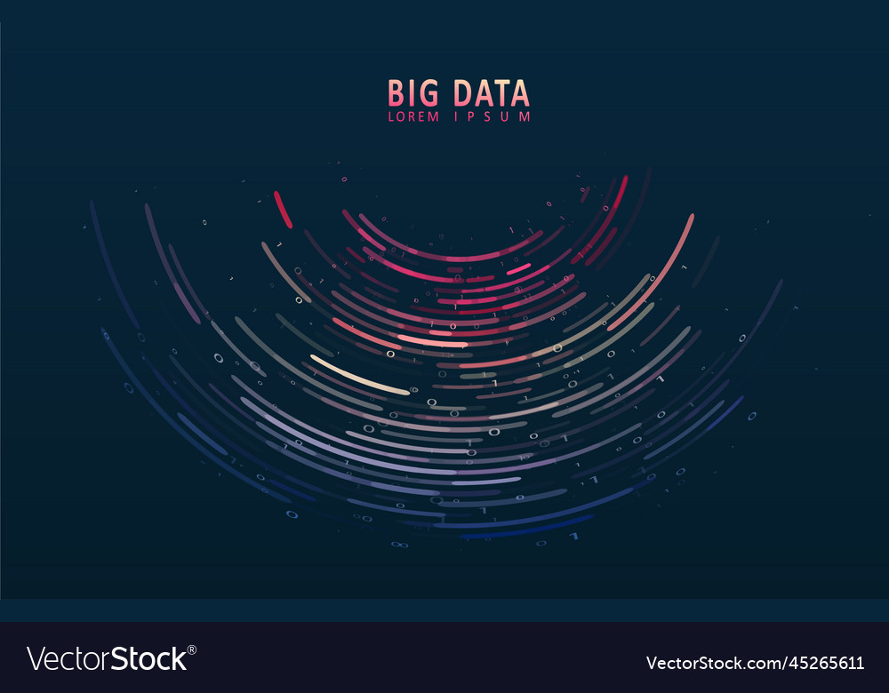 Stream of encoded data vector image Stream of encoded data