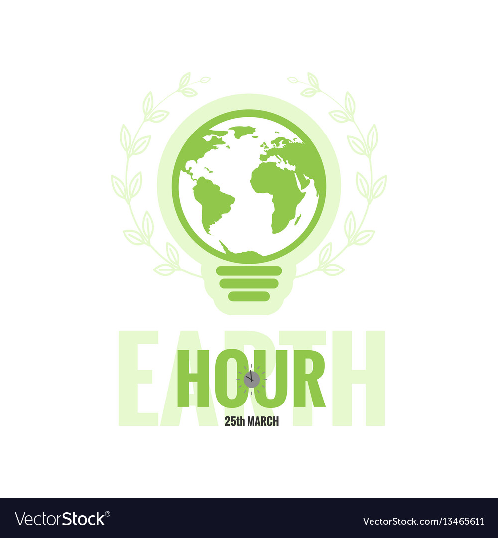 Template of earth hour or daylight saving time