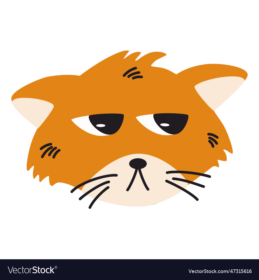 0489 cat Royalty Free Vector Image - VectorStock