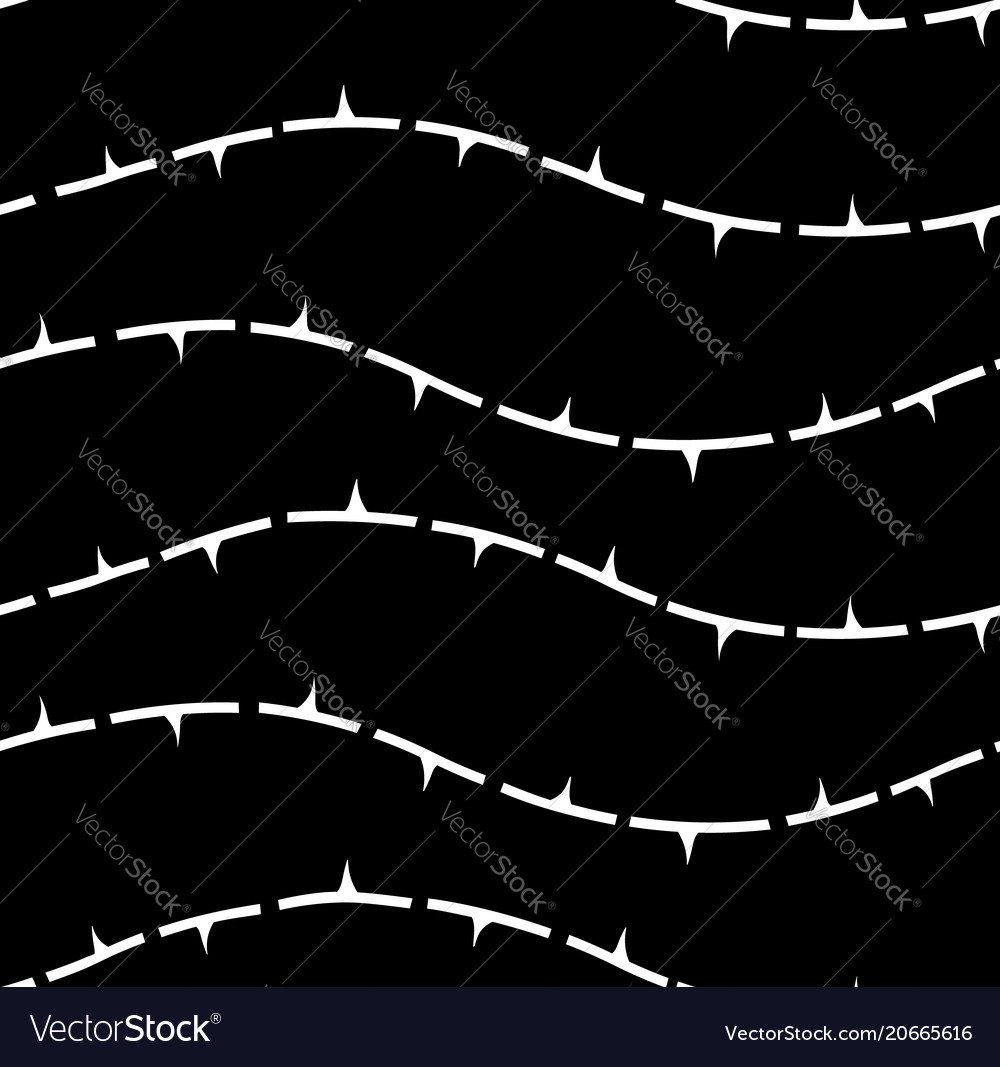 Dashed thorn line tile