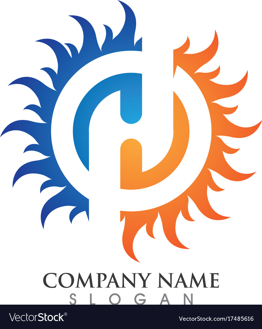 Fire flame logo template