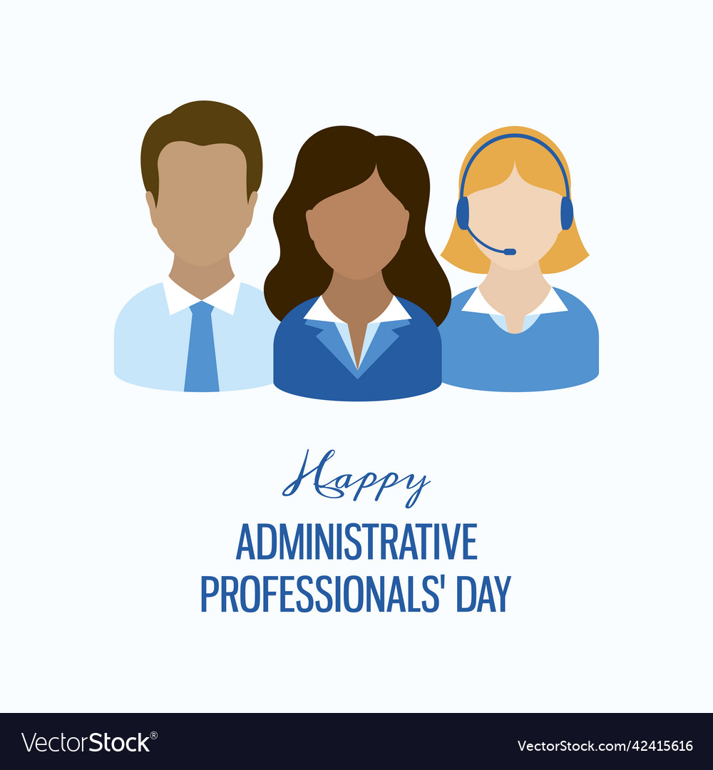 Happy Administrative Professionals Day Royalty Free Vector 7662