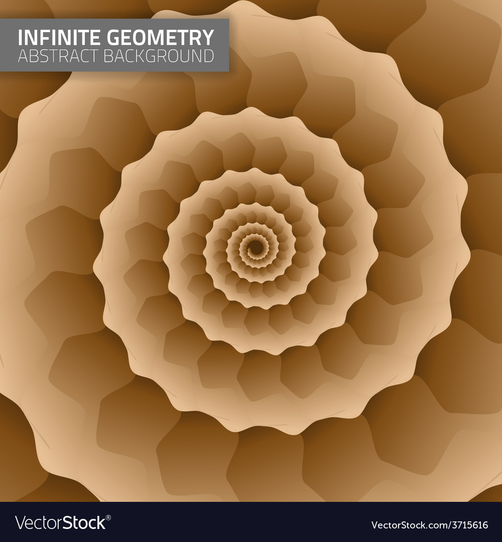 Infinite geometry fractal background