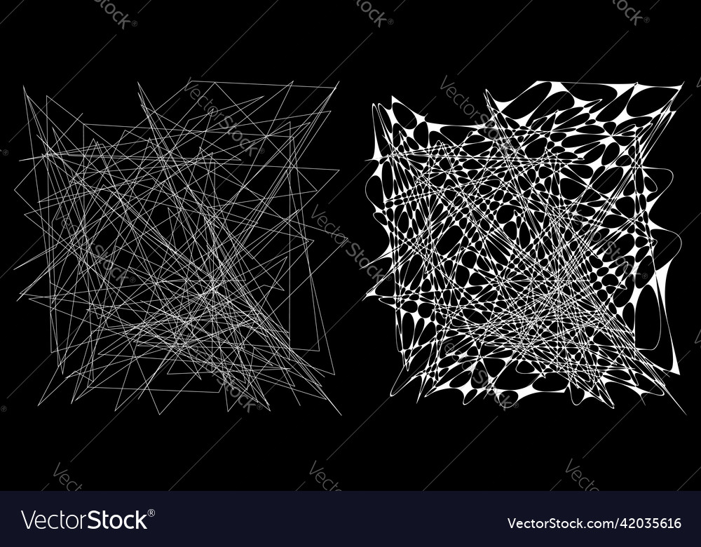 Matching pair of edgy geometric angular vector image Matching pair of edgy geometric angular
