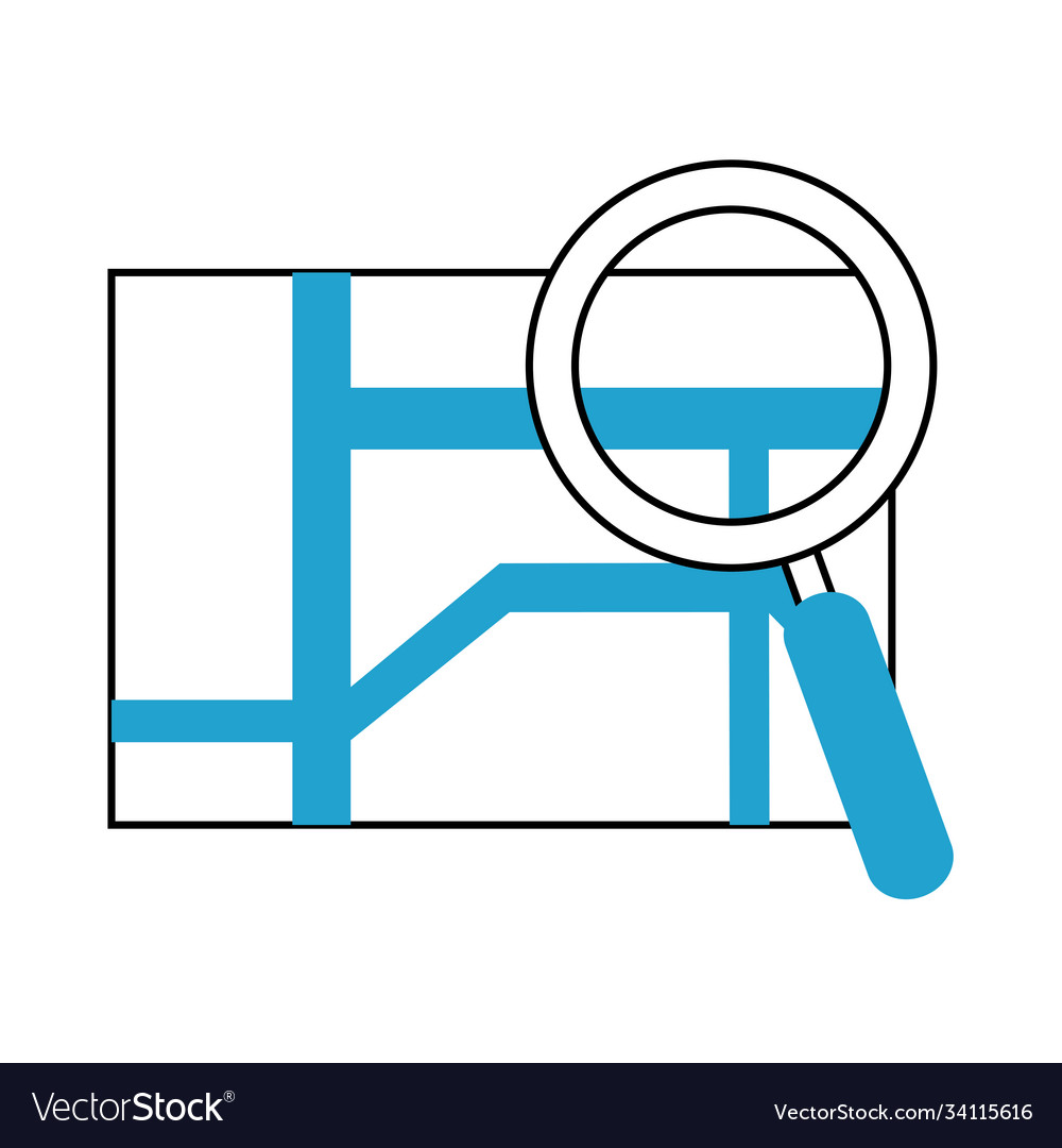 Search icon gps navigation magnifier application