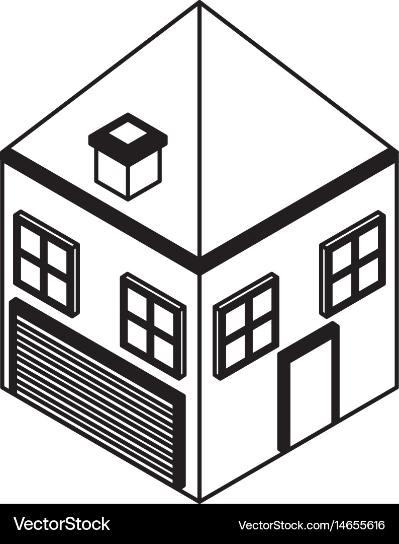 Stable farm isometric icon Royalty Free Vector Image