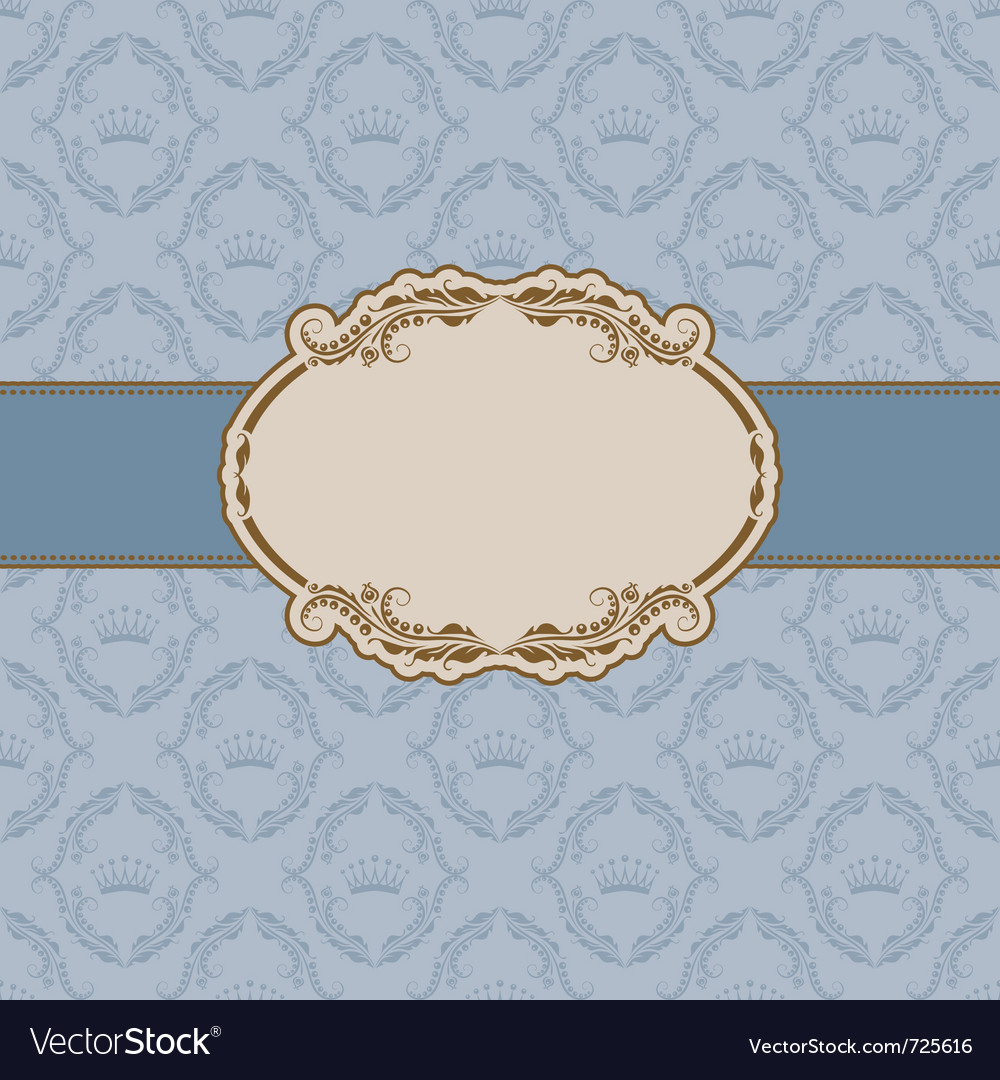 Template frame design Royalty Free Vector Image