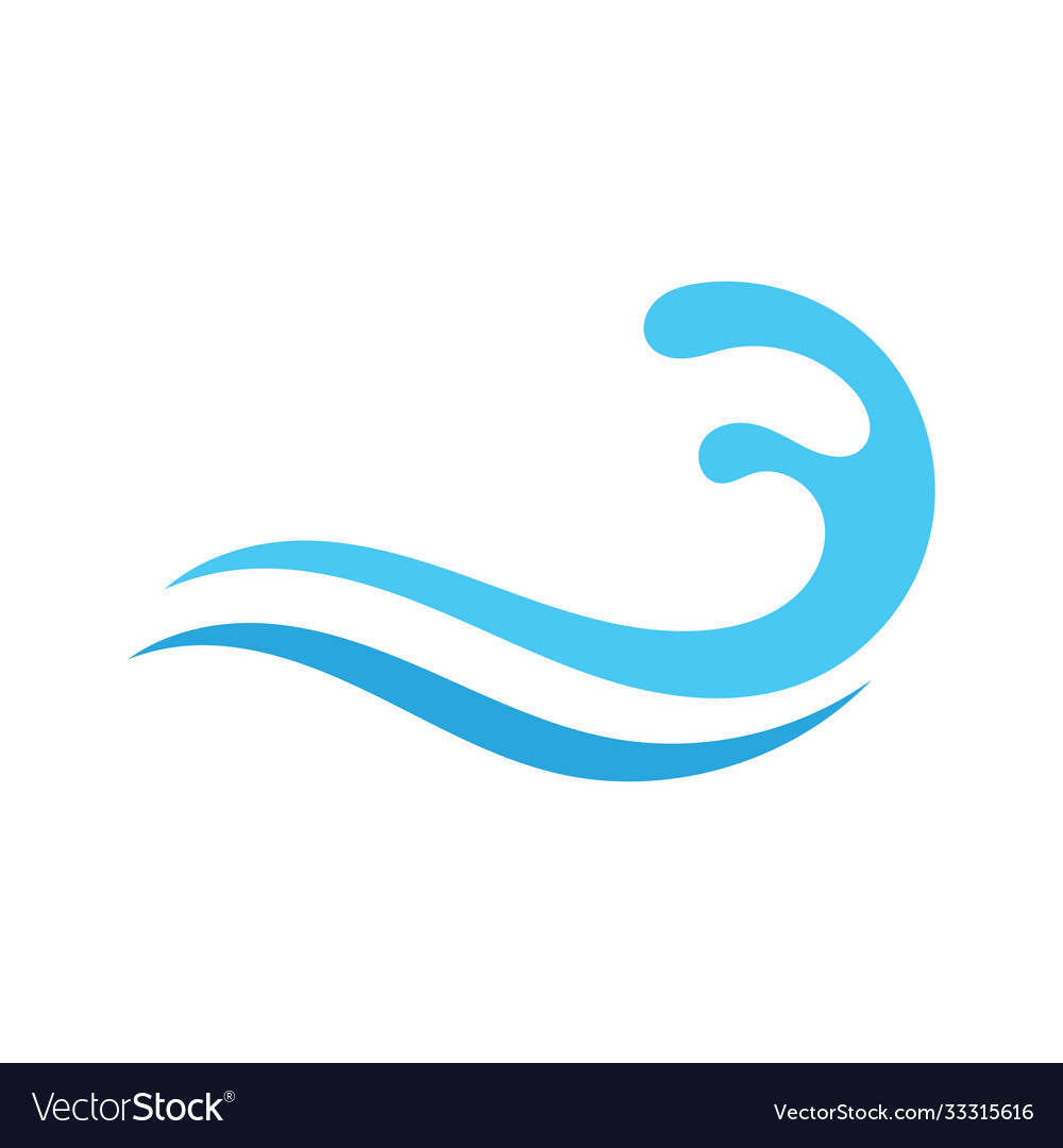 Water wave icon Royalty Free Vector Image - VectorStock