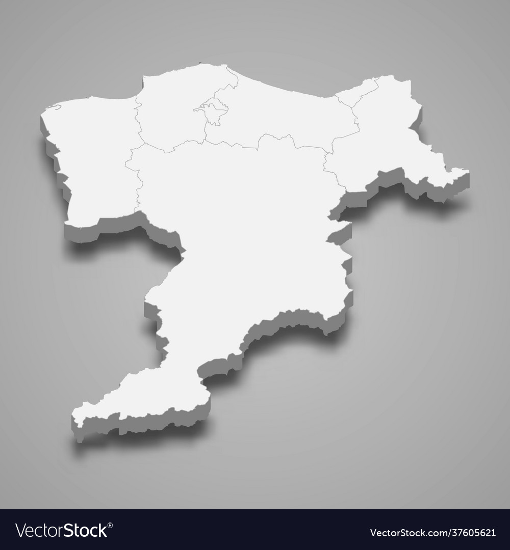 3d isometric map moray is a region scotland