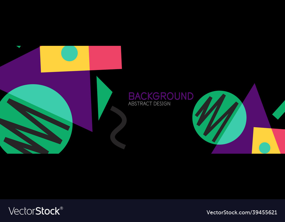 Abstract background blocks lines triangles vector image Abstract background blocks lines triangles