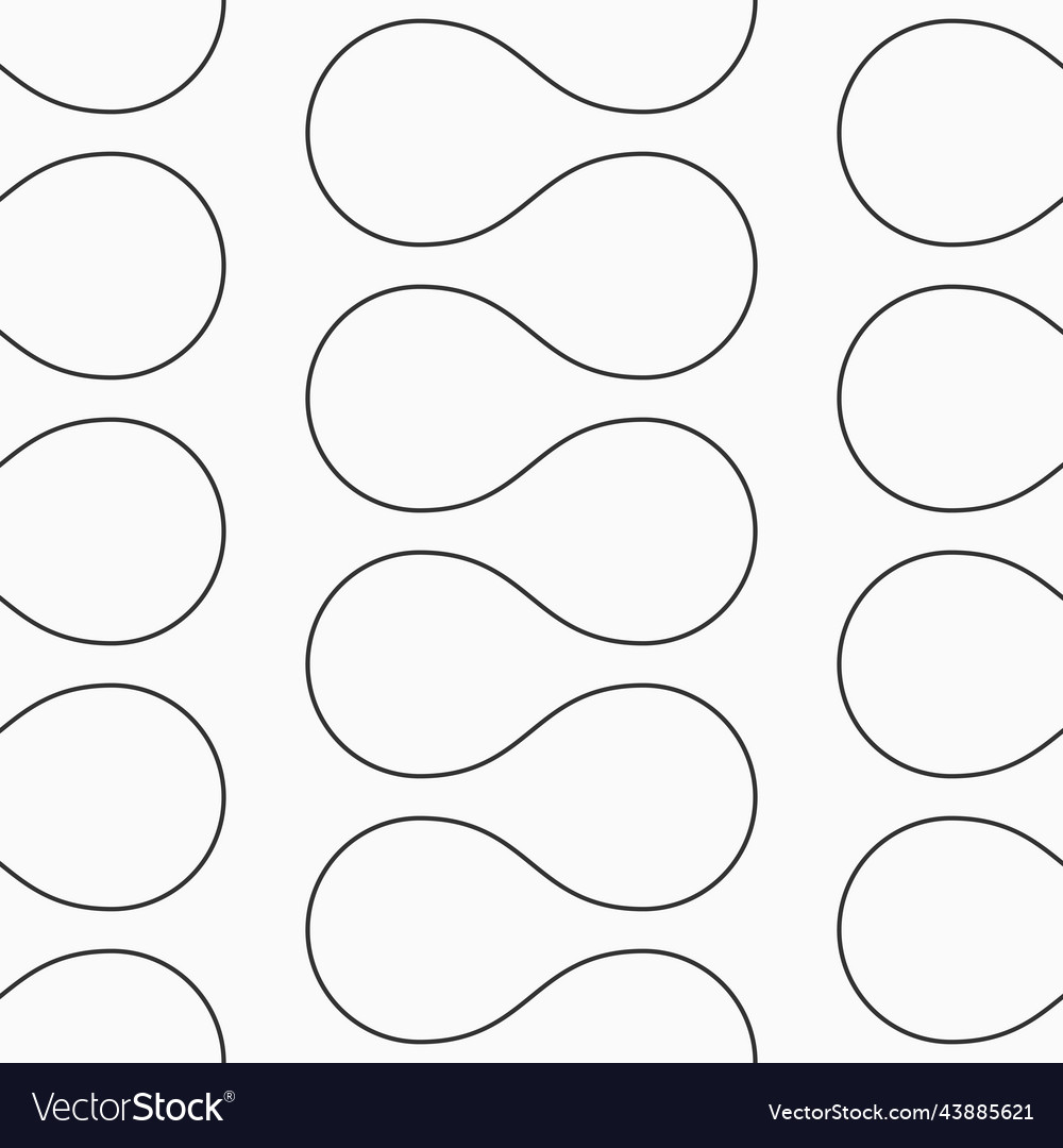 Abstract seamless pattern with smooth lines vector image Abstract seamless pattern with smooth lines