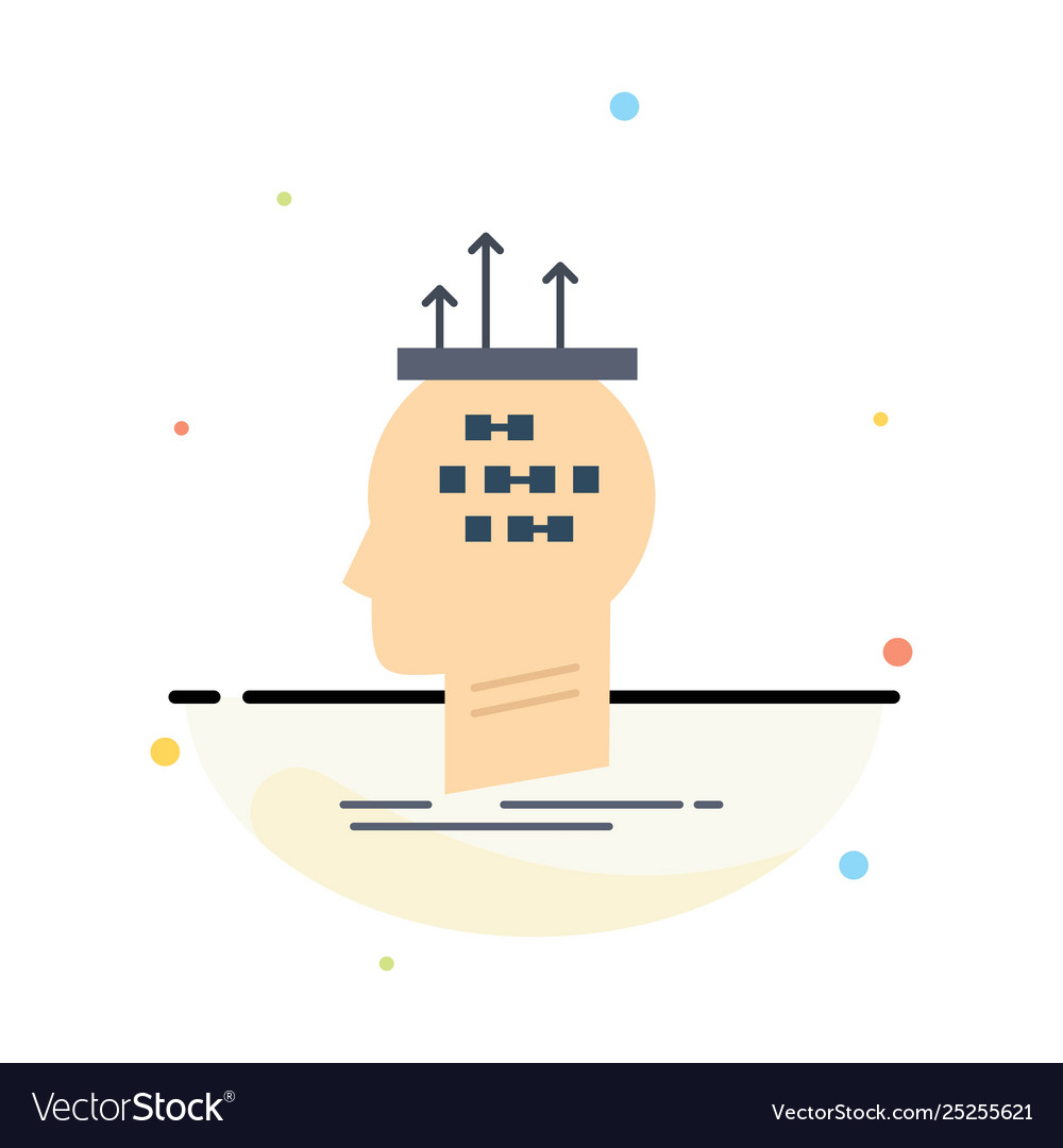Algorithm Gehirn Schlussfolgerung Prozess denken flach vector image Algorithm Gehirn Schlussfolgerung Prozess denken flach