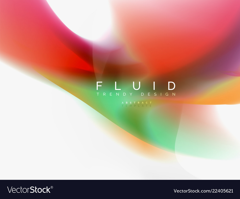 Background abstract color flow liquid design vector image Background abstract color flow liquid design