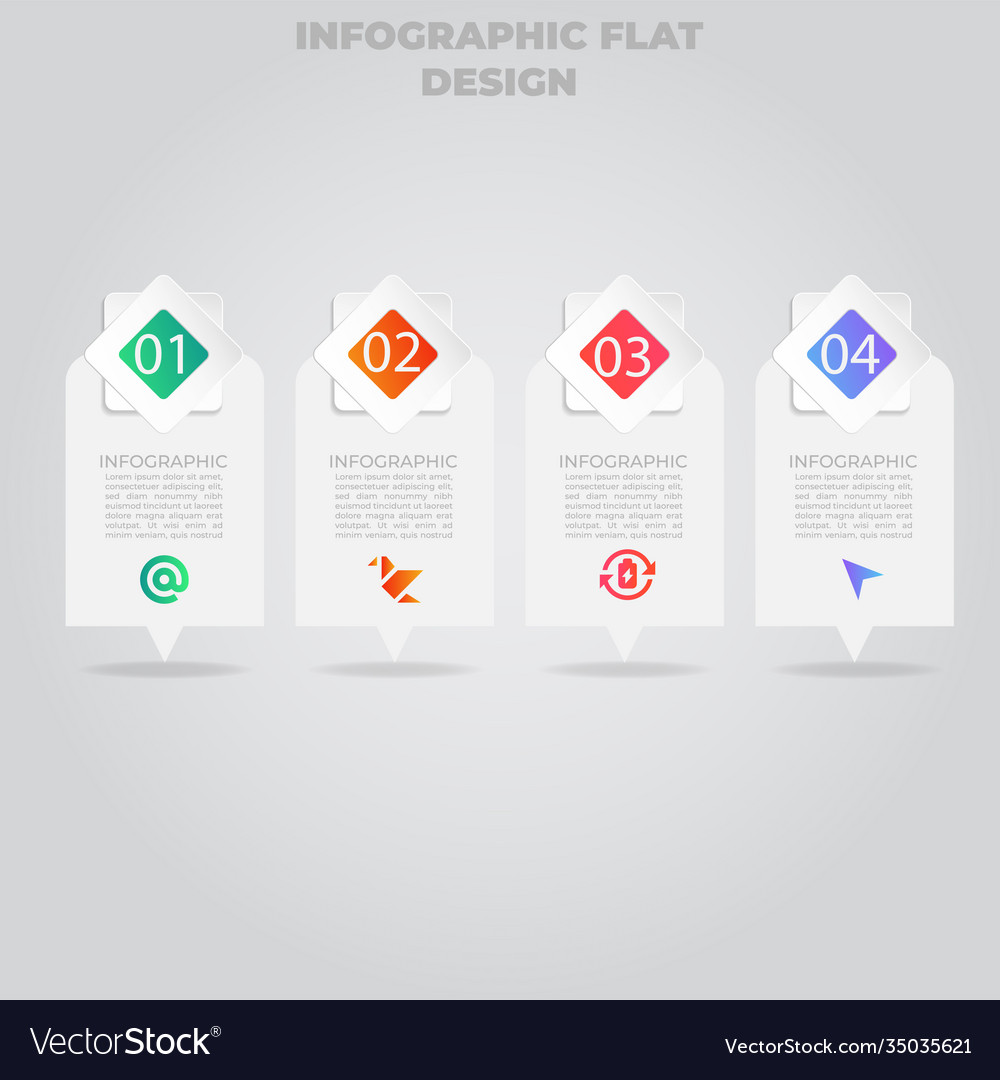 Business data visualization process chart vector image Business data visualization process chart