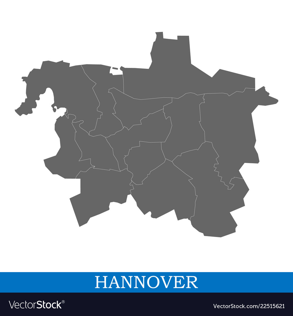 High quality map city of germany vector image High quality map city of germany