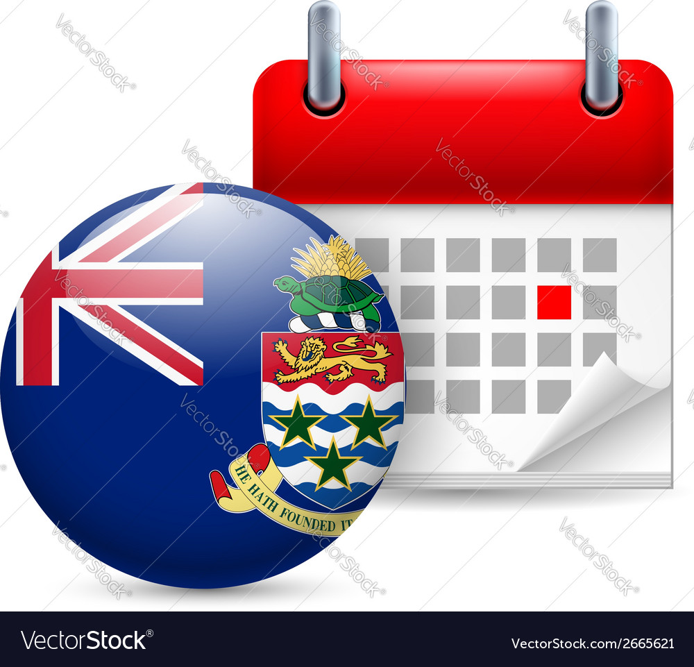 Icon of national day on cayman islands