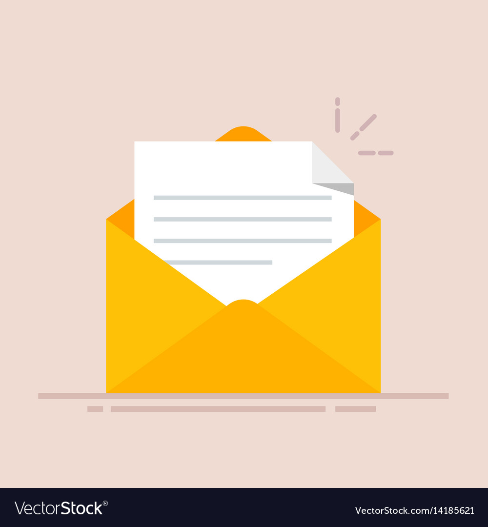 Sending Letter - Open Envelope