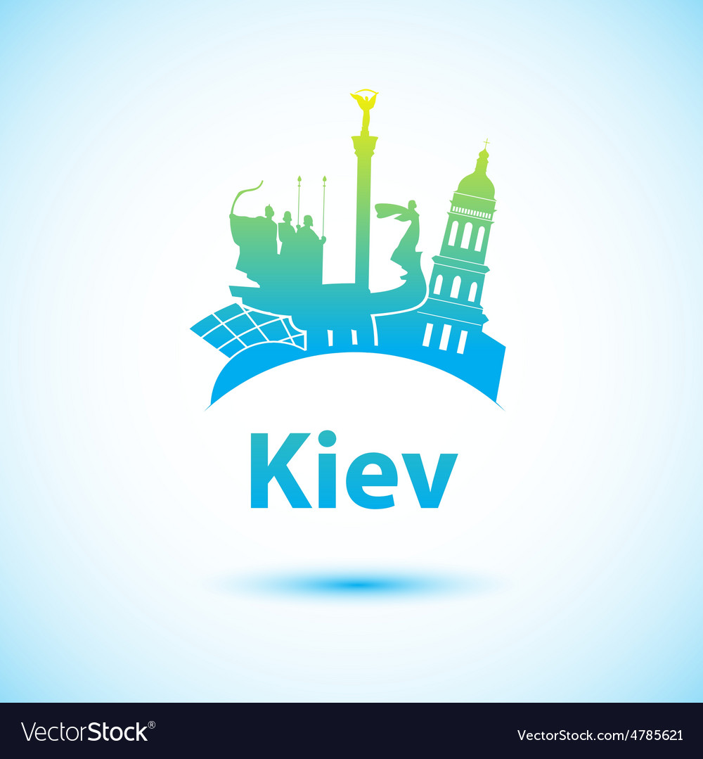 Silhouette of kiev