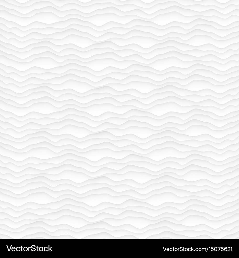White texture abstract pattern seamless wave Vector Image