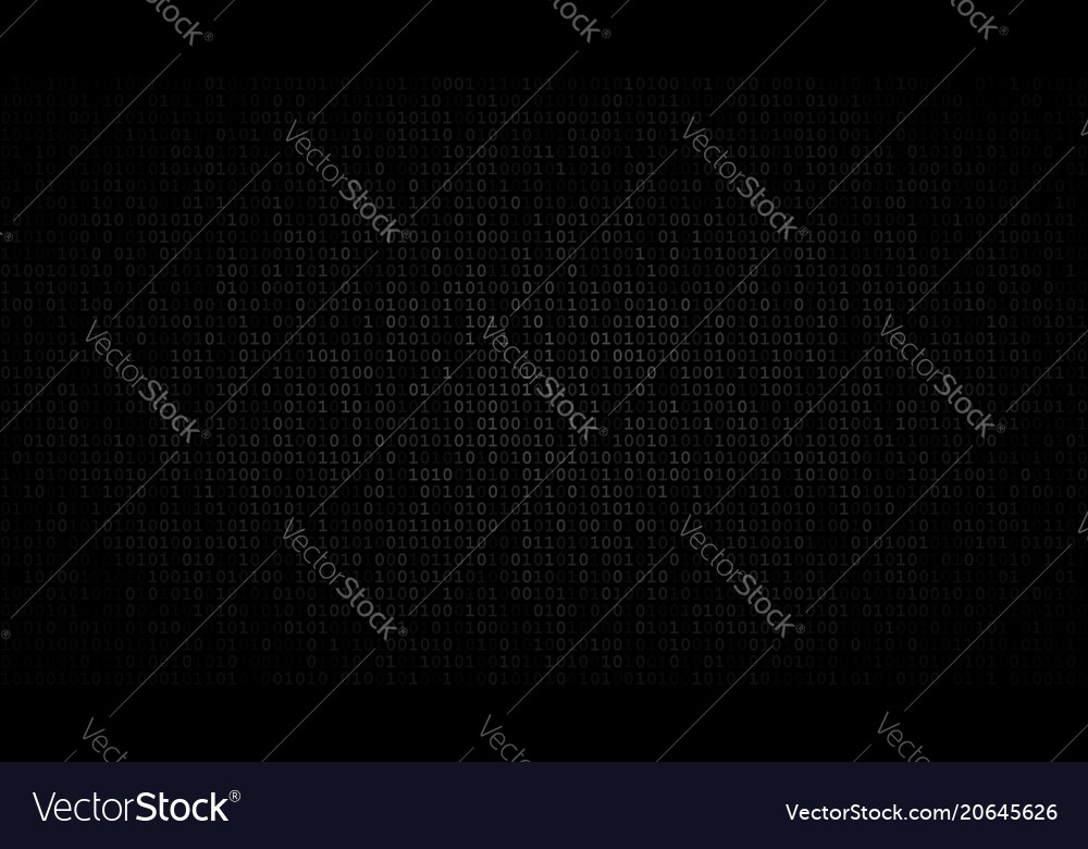 Abstract background of ones and zeros