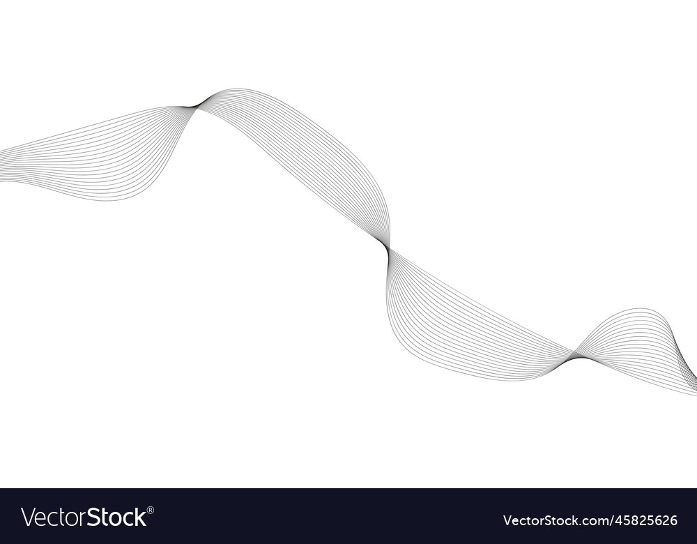 Abstract wave element for design digital