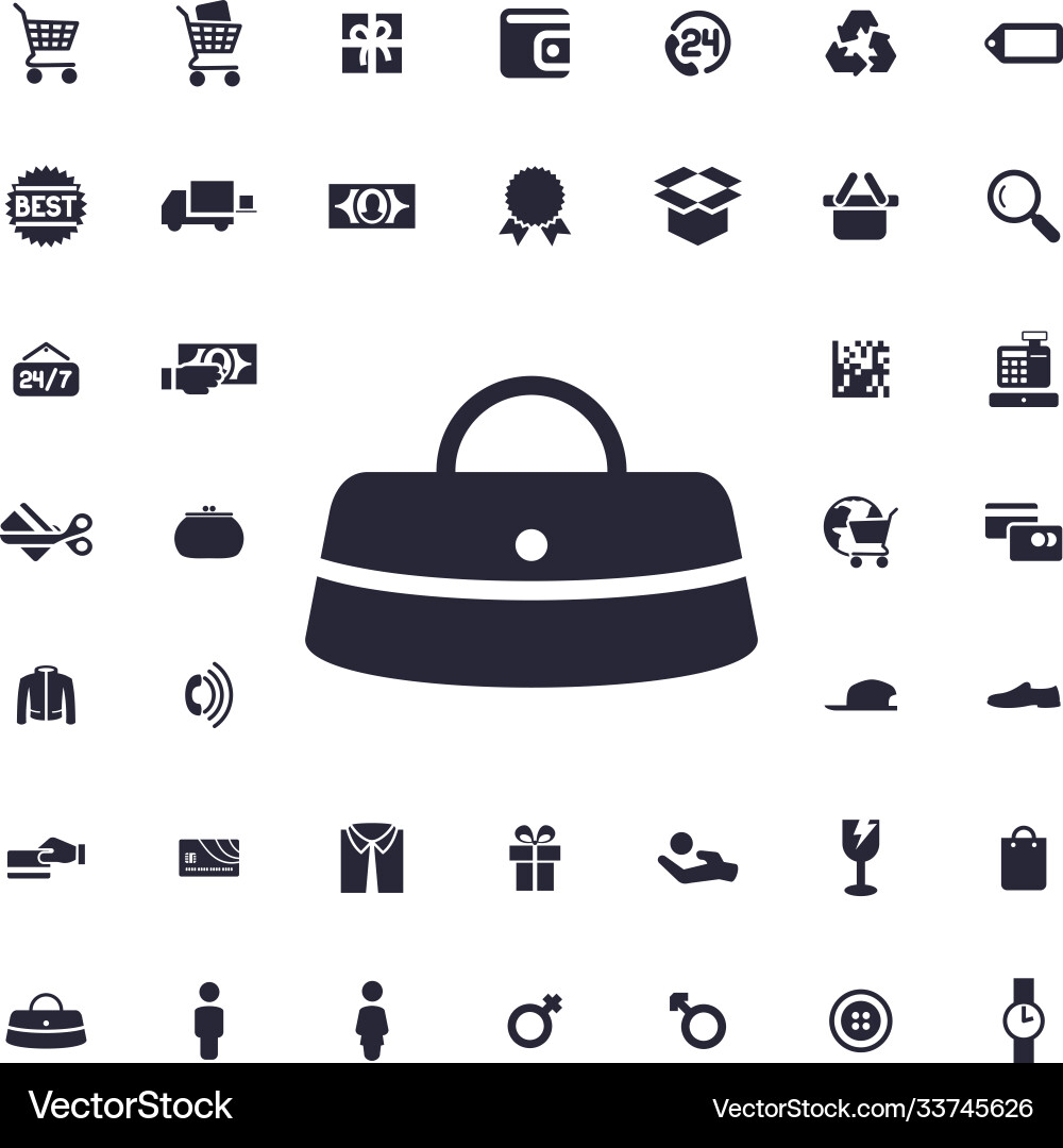 Bag icon Royalty Free Vector Image - VectorStock