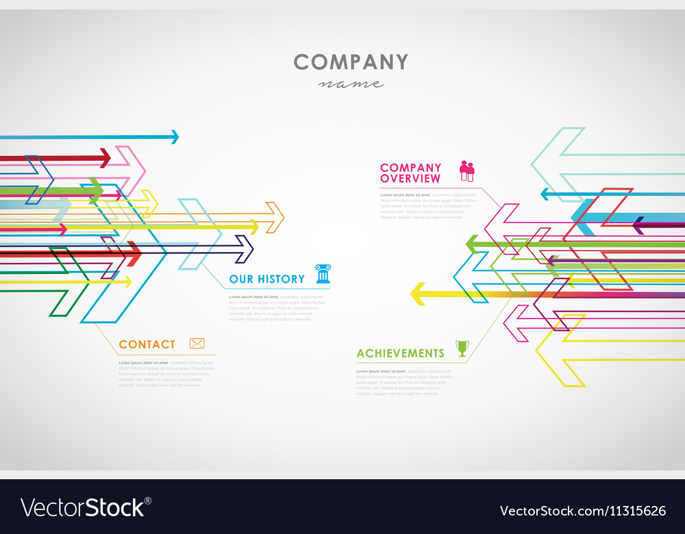 Company infographic overview design template