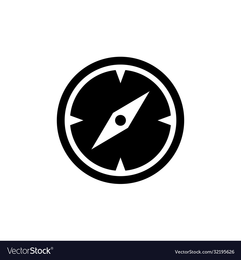 Navigation compass adventure route pointer flat vector image Navigation compass adventure route pointer flat