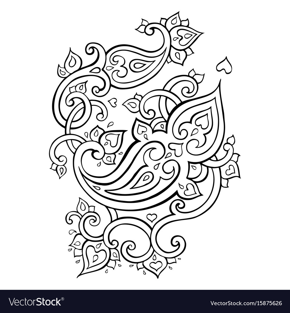 Paisley Ethnic Ornament