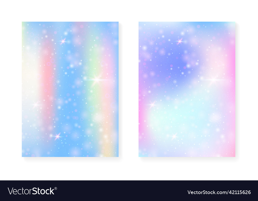 Prinzessin Hintergrund mit kawaii Regenbogen Gradient