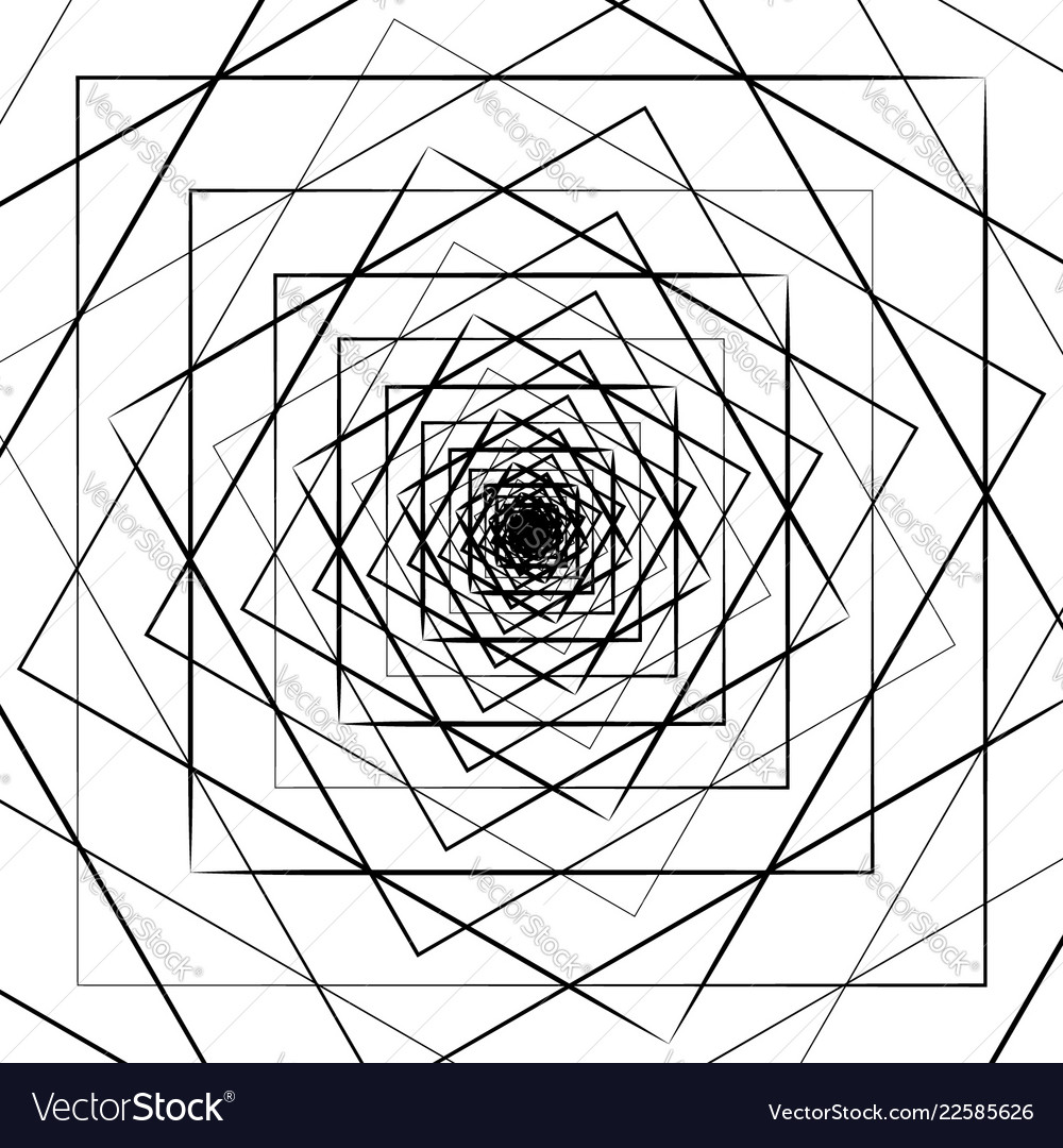 Ripple pattern with concentric squares - circular vector image Ripple pattern with concentric squares - circular