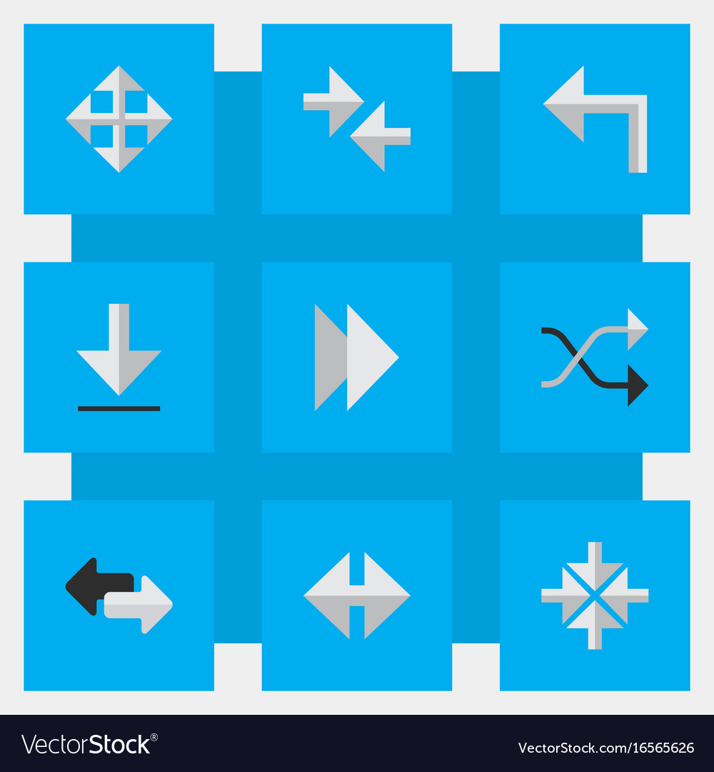 Set of simple cursor icons