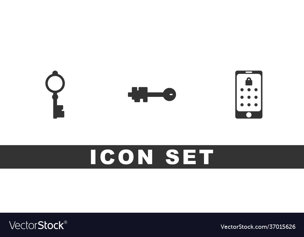 Set old key and mobile graphic password icon