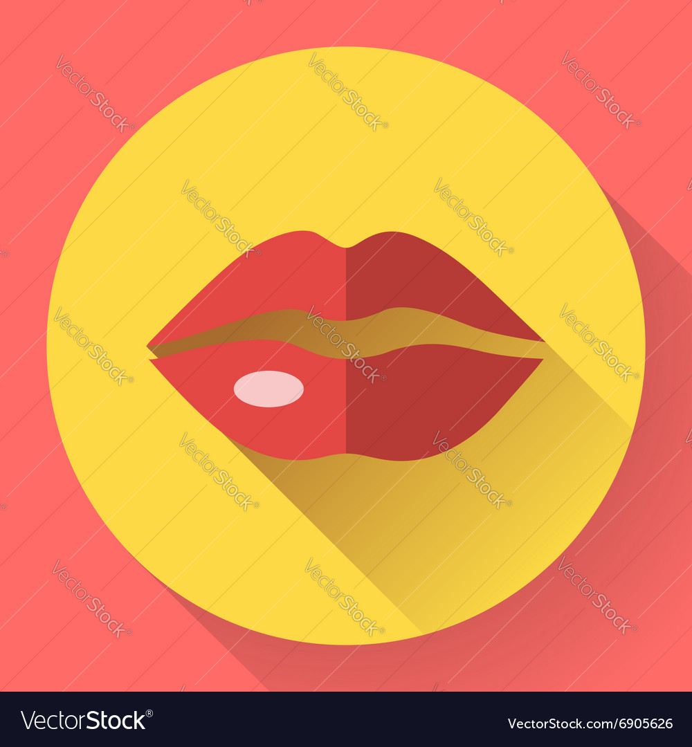 Sexy Lips Icon Royalty Free Vector Image Vectorstock