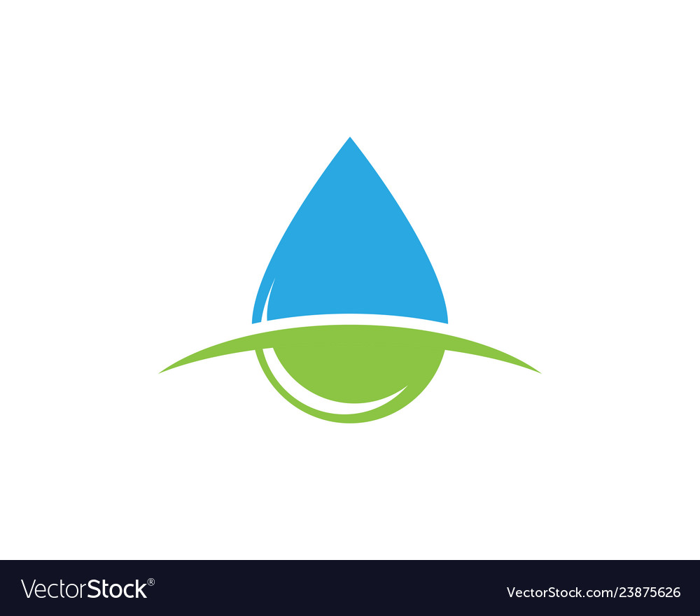 Water drop logo template