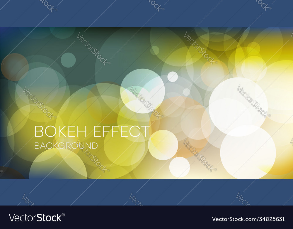 Abstract bokeh lights background blur effect vector image Abstract bokeh lights background blur effect