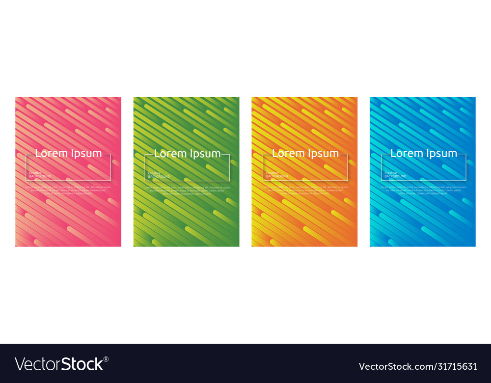Colorful gradient minimal geometric line pattern vector image Colorful gradient minimal geometric line pattern