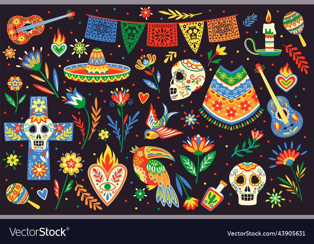 Dia de los muertos or day of dead holiday