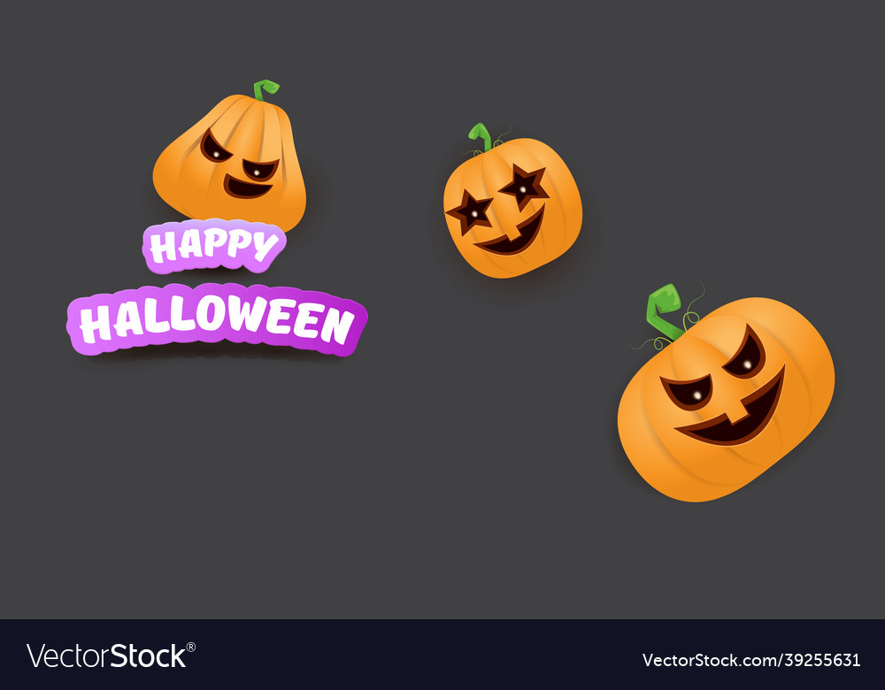 Halloween horizontal web banner or poster Vector Image